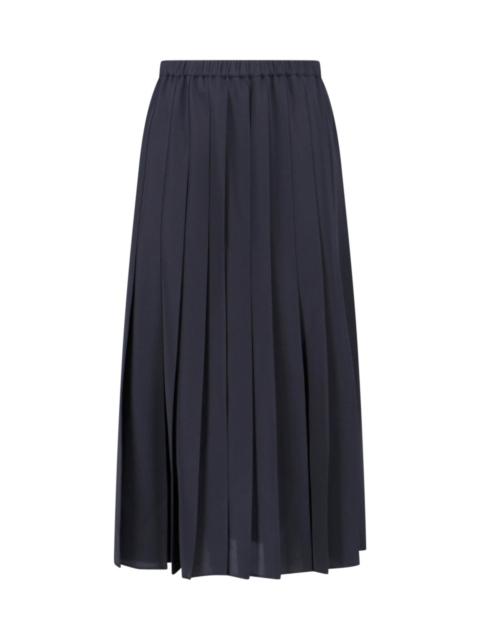 PLEATED MAXI SKIRT