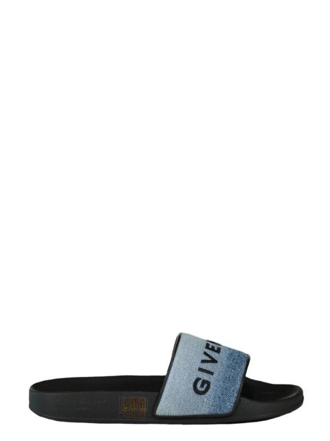 Flat Slides - Medium Blue