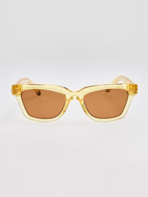Carre Sunglasses in Crystal Yellow