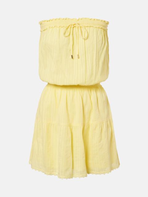 Colette embroidered cotton minidress