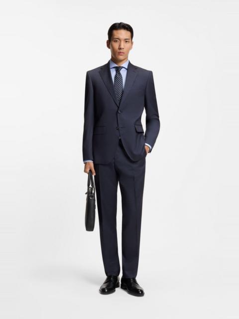 TWO-PIECE REGULAR-FIT SUIT IN VIRGIN WOOL AND SILK