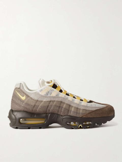 Air Max 95 Panelled Canvas, Leather, Suede and Mesh Sneakers