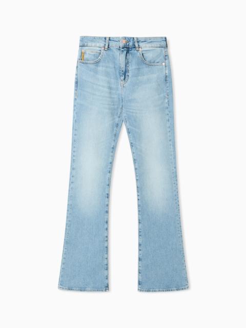 J9D SLIM-FIT, USED LOOK LYOCELL-BLEND DENIM JEANS