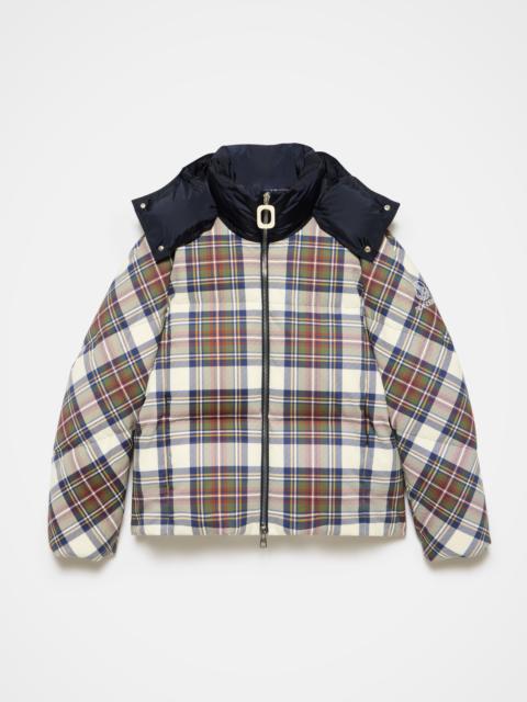 MENS JW ANDERSON X MONCLER PLAID PUFFER JACKET IN MULTI