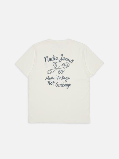 Roy T-Shirt NJCO Pin Chalk White