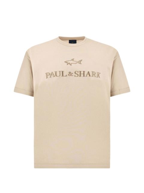 logo-embroidered cotton jersey T-shirt