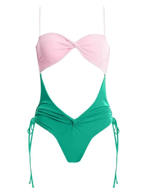 cutout tie swimsuit