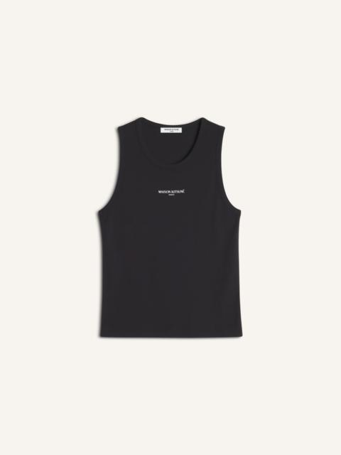 MAISON KITSUNE PARIS RIBBED TANK TOP