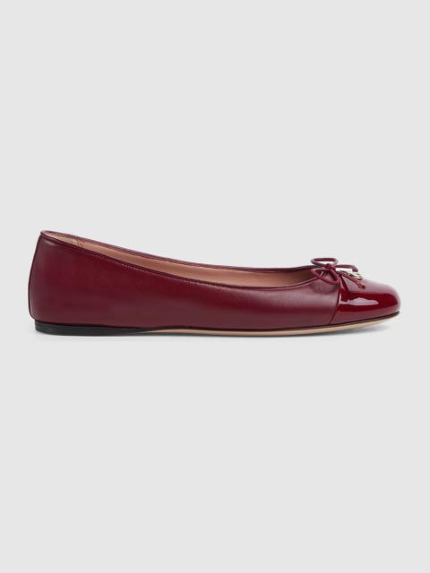 Women's ballet flat with Double G