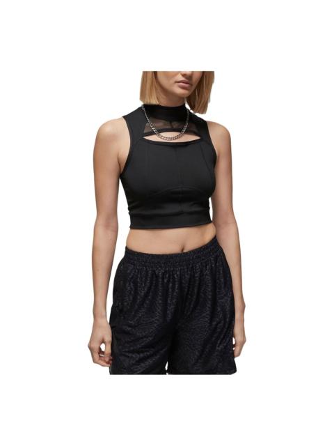 (WMNS) Air Jordan Sport Crop Top 'Black' DZ3235-010