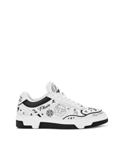 tattoo-print sneakers