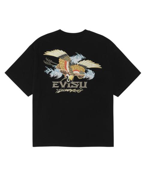 Crane and Logo Print Loose Fit T-shirt