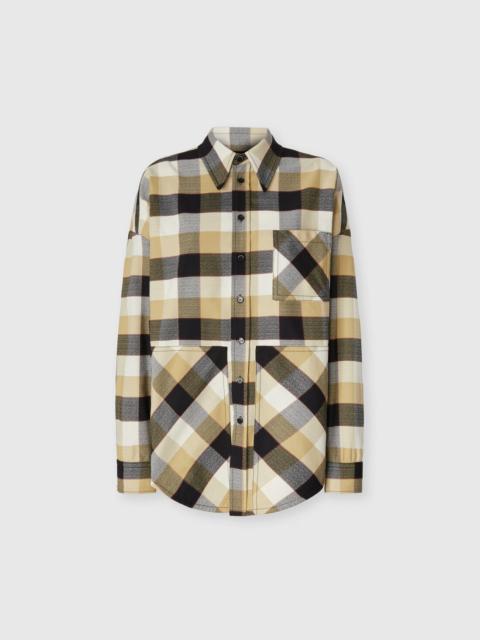 Oversized check shirt