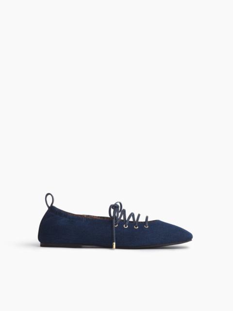 Sophia Denim Ballet Flats