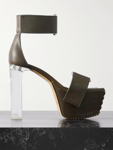 Leather Platform Sandals