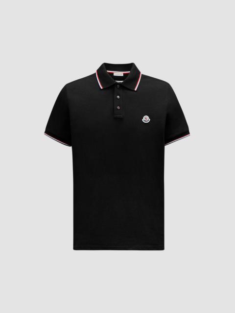 Tricolor-Trimmed Cotton Piquet Polo Shirt