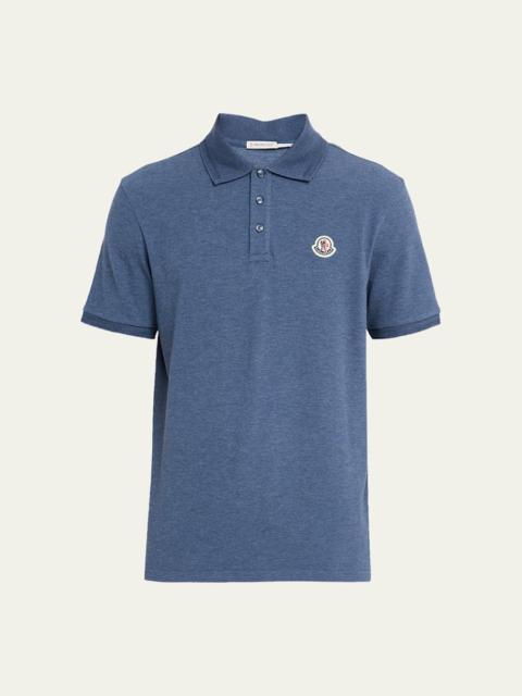 Men's Chest-Logo Pique Polo Shirt