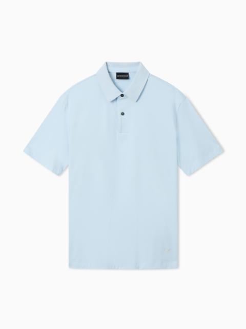 LOOSE-FIT, LIGHTWEIGHT JERSEY POLO SHIRT