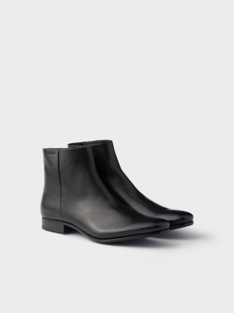 Leather booties