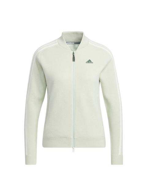 (WMNS) adidas WIND.RDY 3-Stripes Long Sleeve Sweater 'Green' HG8248