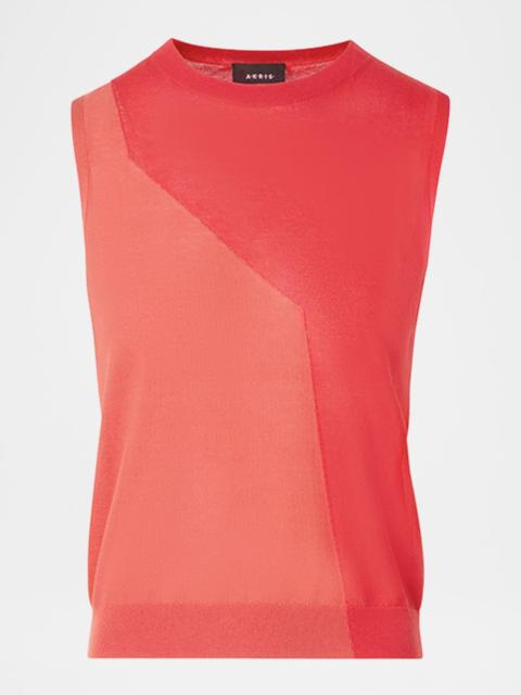 High Plains Cotton-Silk Sleeveless Sweater