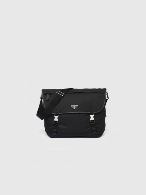 Re-Nylon and Saffiano leather shoulder bag