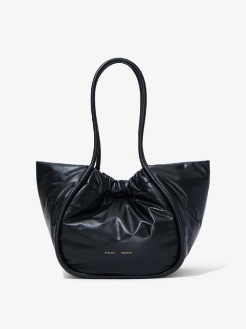 Large Ruched Tote in Puffy Nappa