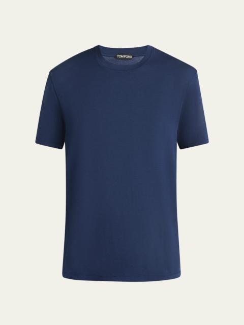 Men's Lyocell-Cotton Crewneck T-Shirt