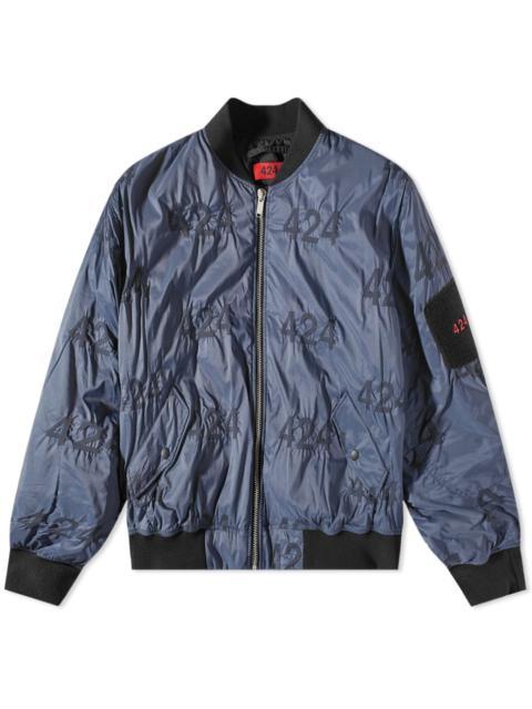 424 All Over Logo Bomber Jacket