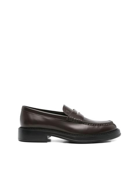 leather loafers