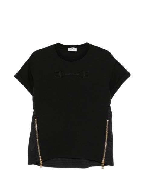 zip-detail T-shirt