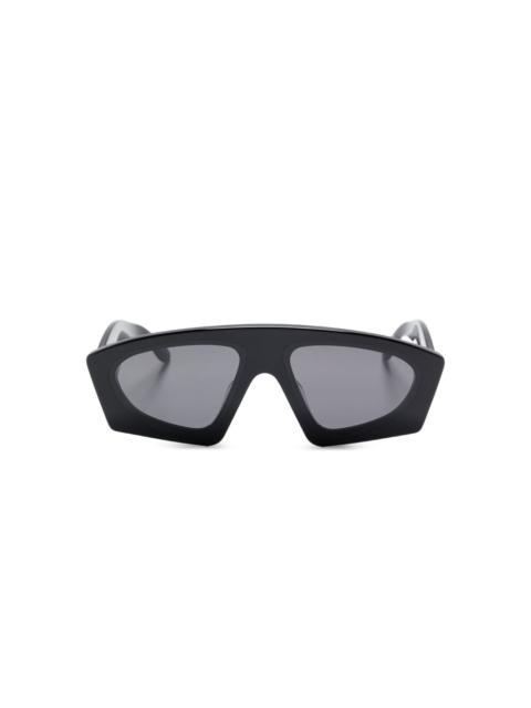 geometric-frame sunglasses