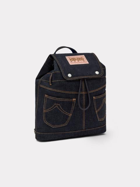 'KENZO Five Pockets' backpack in denim-like twill