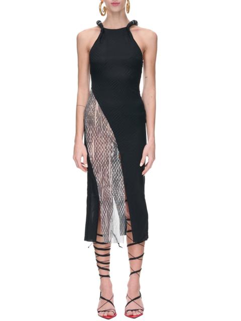 Silk Mesh Dress