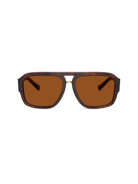 DG Crossed pilot-frame sunglasses