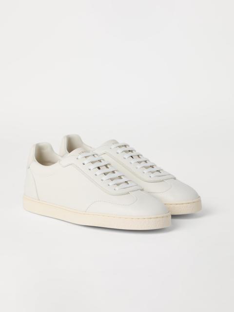 Grained deerskin sneakers