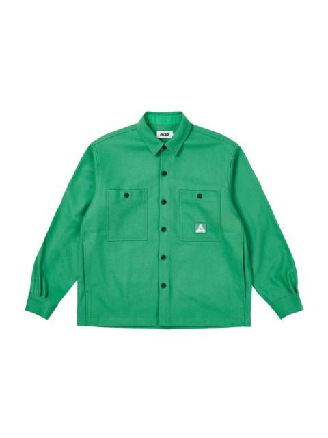 WOOL SHIRT JACKET SWEET PEA GREEN