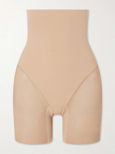 Mesh-trimmed Jersey Thigh