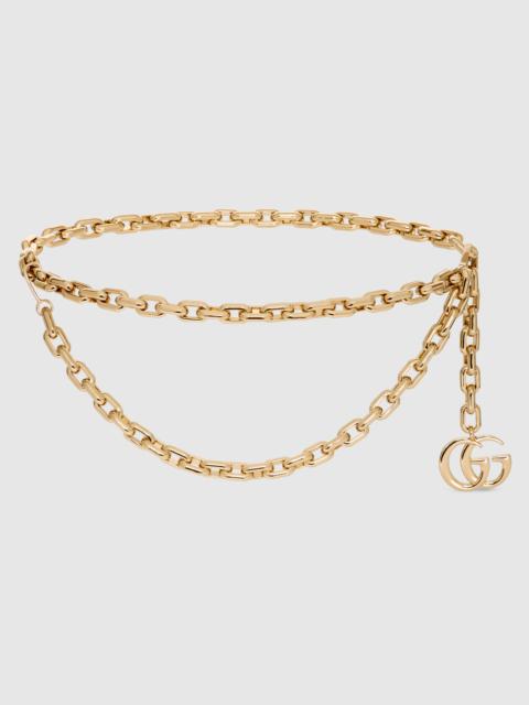 Charm double chain belt