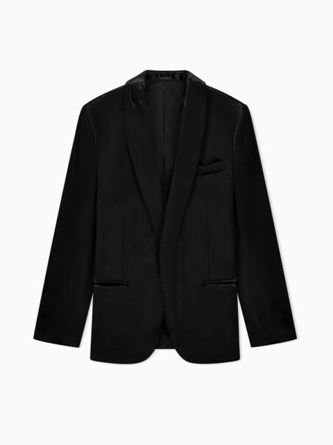 SINGLE-BREASTED VELVET JACKET