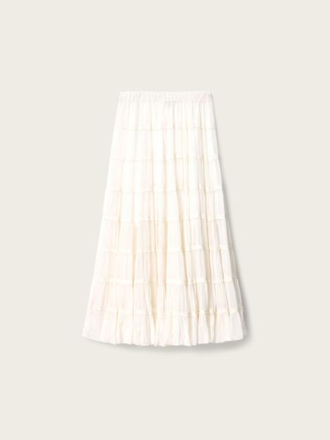 EVA TIERED MIDI SKIRT