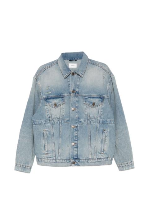 Clay Broken Celestial distressed buttoned jacket