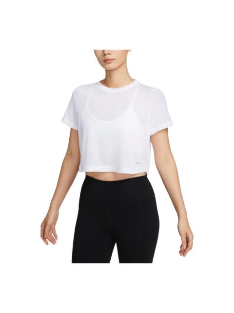 (WMNS) Nike One Classic Dri-FIT T-shirt Asia Sizing 'White' FN4118-100