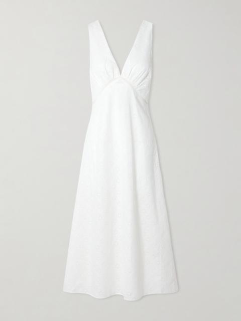 Maya Broderie Anglaise Midi Dress