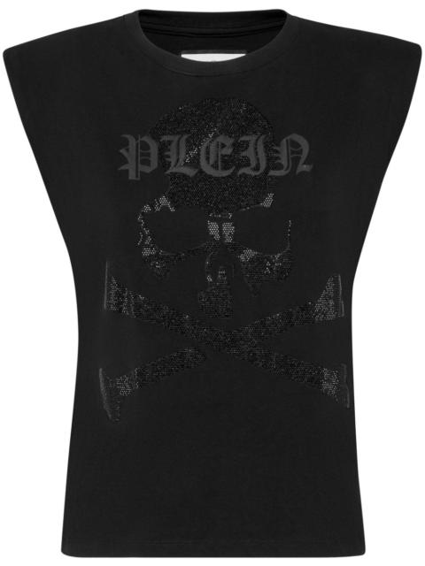 skull-embellished tank top