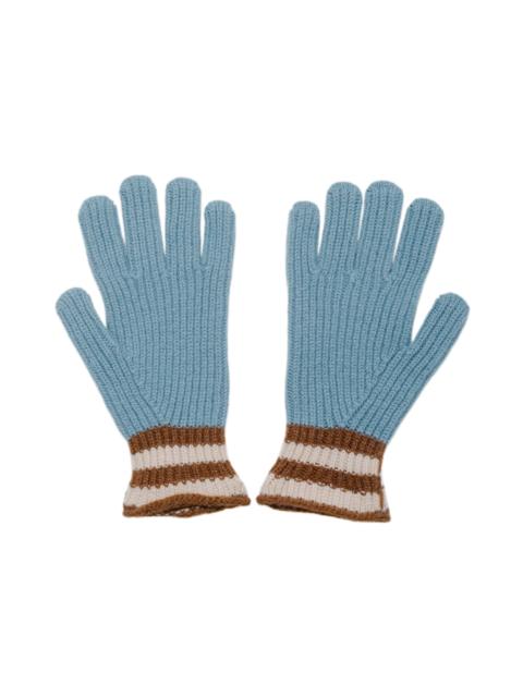 Love My Ribbed Gloves Soft Blue