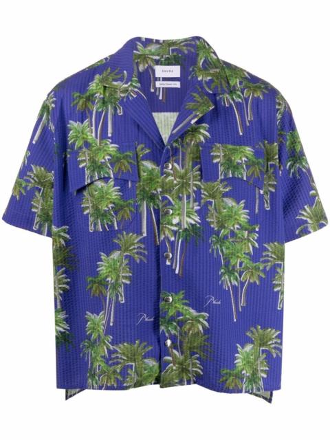 palm tree-print shirt
