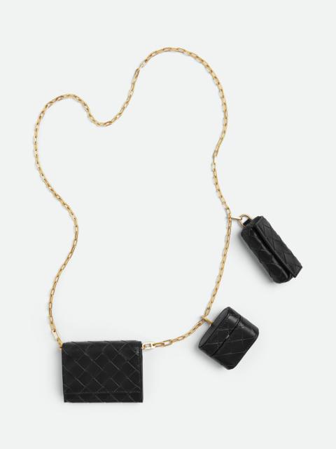 intrecciato card case on chain