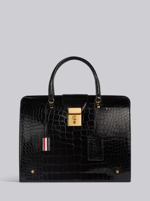 Mr. Thom Bag In Black Alligator