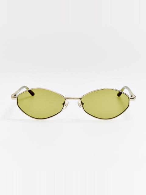 Sirocco Sunglasses in Silver and Khaki